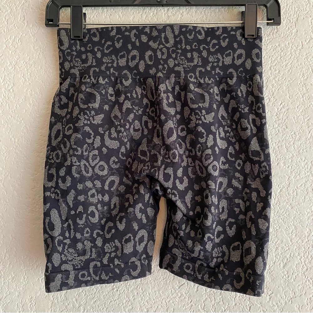 Leopard Print Biker Shorts